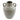 Ceramic Grey Ribbed Vase With Handles 25cm Geko Products