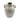 Ceramic Grey Ribbed Vase With Handles 20cm Geko Products